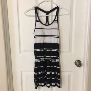 Athleta Dress Black and White XXS